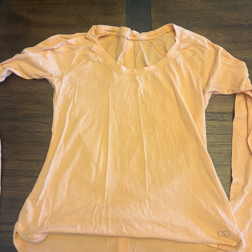 Calia Peach Long Sleeve Women's Top